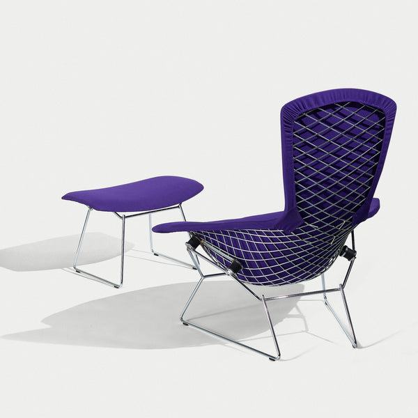 Bertoia bird chair and ottoman