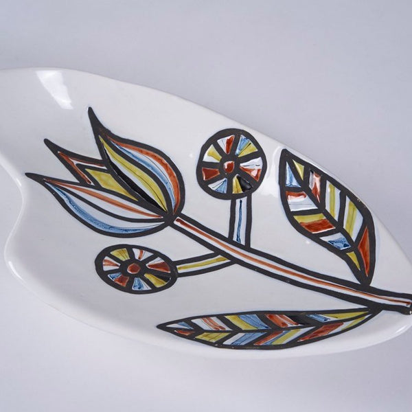 Large midcentury modern free form ceramic bowl
