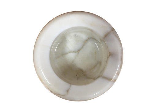 Mid century modern marble bowl or wine / champagne coaster