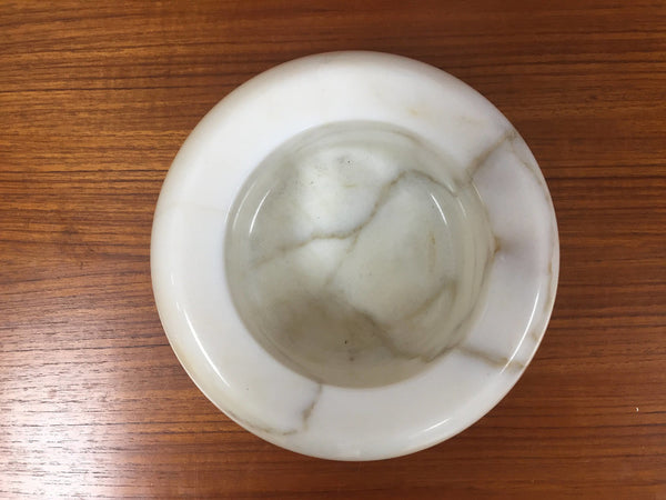 Mid century modern marble bowl or wine / champagne coaster