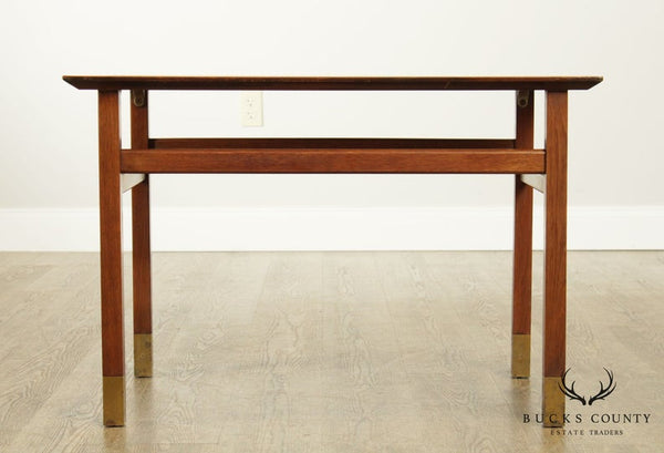 Mid Century Modern Vintage Pair Walnut Side Tables
