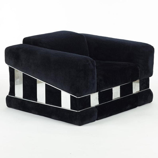 Pair of oversized Adrian Pearsall lounge chairs by Craft Associates