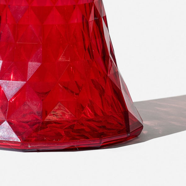 Red Stone Stool made in Italy by Kartell