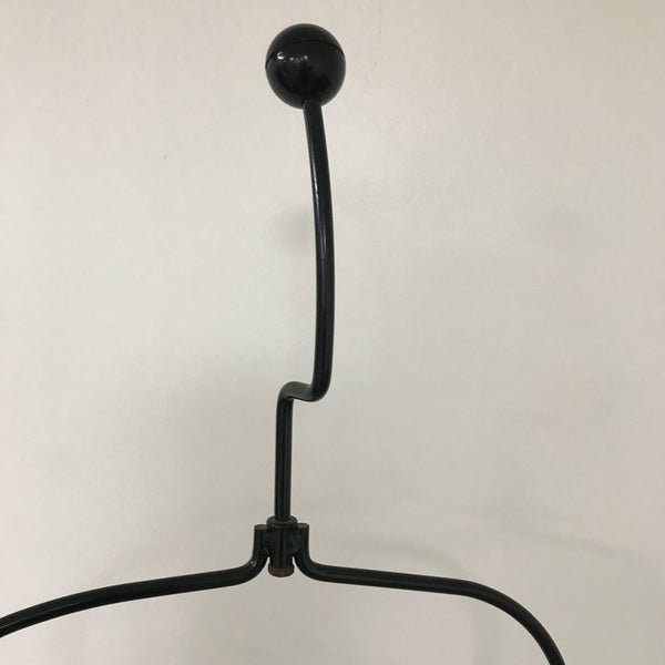 Vintage black wire female mannequin / coatrack attributed to Laurids Lonborg