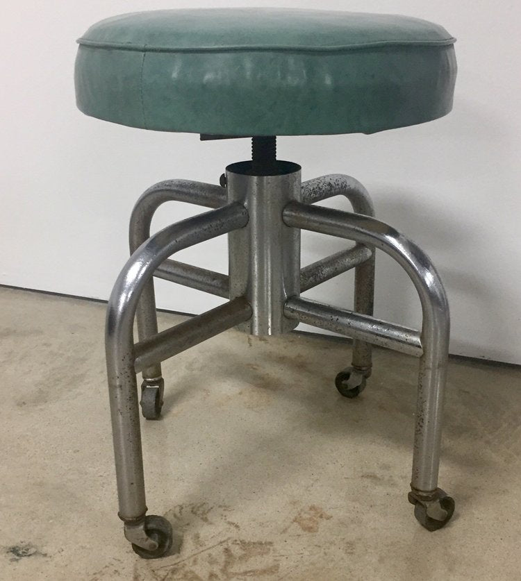 Vintage rolling 2025 stool