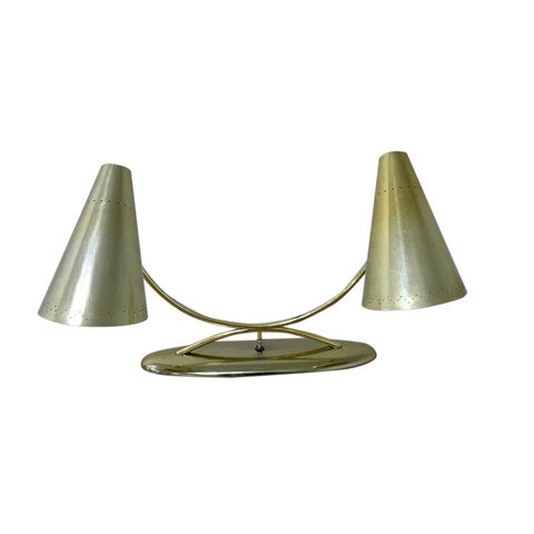 Vintage midcentury modern brass table or desk lamp