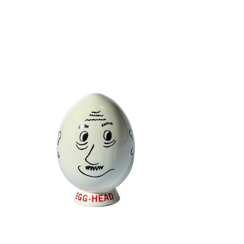 Vintage ceramic egghead
