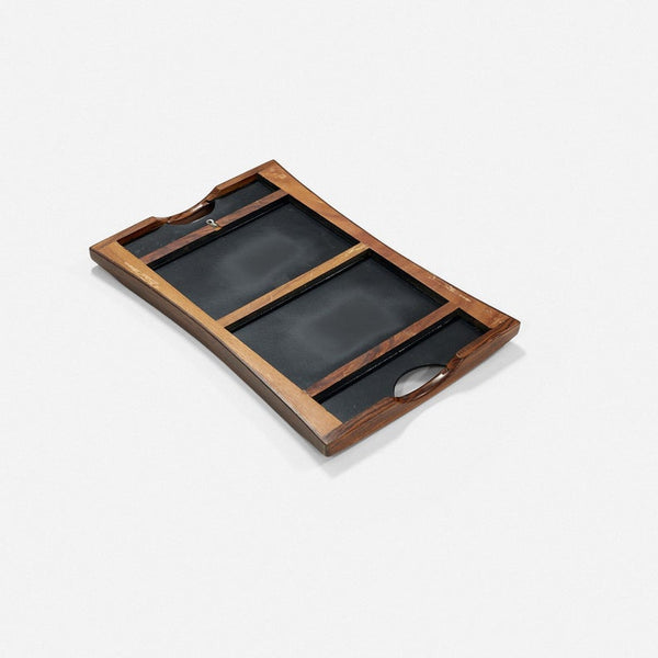 Exotic wood tray by Don Shoemaker made in Mexico by Senal
