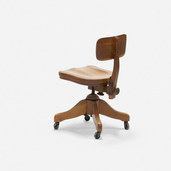 Vintage wooden desk chair
