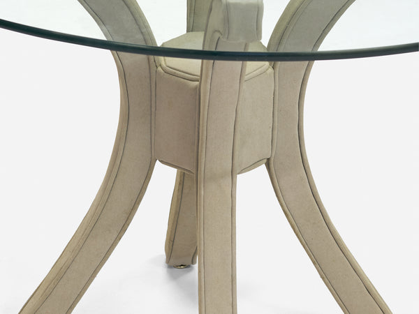 Dining table and 4 chairs in the style of Milo Baughman