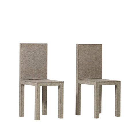 Pair of Felt Chairs by Reed and Delphine Krakoff
